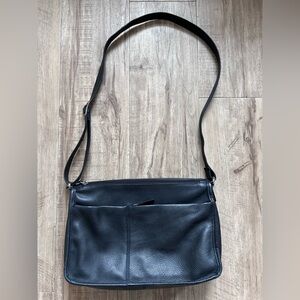 Derek Alexander buttery pebbled leather CENTRAL PARK LARGE TWIN TOP ZIPPERED BAG